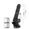 Basecock - Vibrateur Réaliste Télécommande Noir Avec Testicules 19.5 Cm -O- 4 Cm